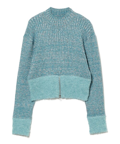 Ray BEAMS（レイビームス）の「メランジ リブ ハイネック ニット（ニット/セーター・レディース・シルバー/ブルー系その他2・ONE SIZE）」の20枚目の写真