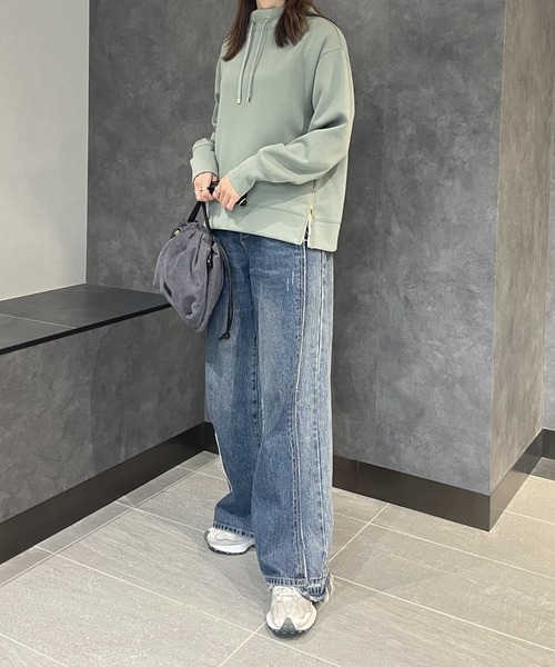 ikka（イッカ）の「コール三層ショルダーバッグ（ショルダーバッグ・レディース・オフホワイト/チャコールグレー/オレンジ・FREE）」の5枚目の写真