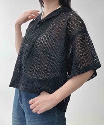 AS KNOW AS plus（アズノゥアズプラス）の「♪ゆったり涼しい 選んで5分袖開襟シャツ（シャツ/ブラウス）」