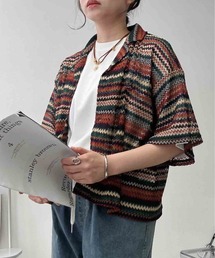 ♪ゆったり涼しい 選んで5分袖開襟シャツ