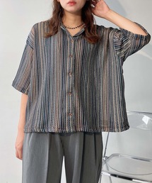 ♪ゆったり涼しい 選んで5分袖開襟シャツ