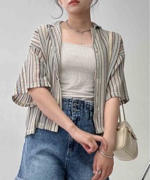 ♪ゆったり涼しい 選んで5分袖開襟シャツ