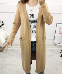 ロングニットカーディガン