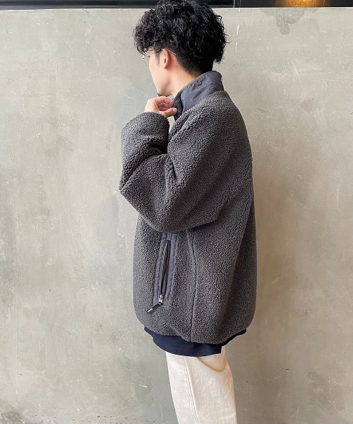GYMPHLEX/ジムフレックス] COZY LIGHT ボアフリースブルゾン（ブルゾン