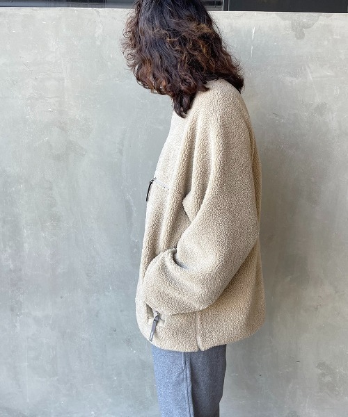 GYMPHLEX/ジムフレックス] COZY LIGHT ボアフリースブルゾン（ブルゾン