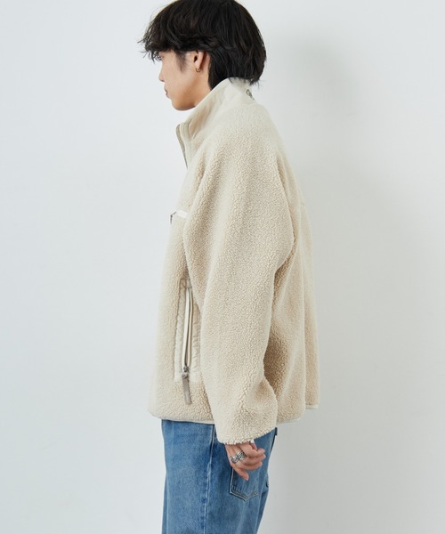 GYMPHLEX/ジムフレックス] COZY LIGHT ボアフリースブルゾン（ブルゾン
