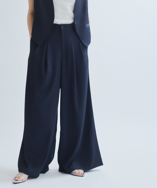 ketty（ケティ）の「タックフレアパンツ≪手洗い可能≫（その他パンツ・レディース・チャコールグレー/ブラック/ネイビー・M）」の13枚目の写真