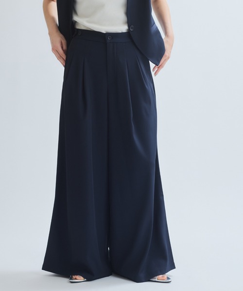 ketty（ケティ）の「タックフレアパンツ≪手洗い可能≫（その他パンツ・レディース・チャコールグレー/ブラック/ネイビー・M）」の12枚目の写真