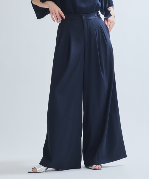 ketty（ケティ）の「タックフレアパンツ≪手洗い可能≫（その他パンツ・レディース・チャコールグレー/ブラック/ネイビー・M）」の10枚目の写真