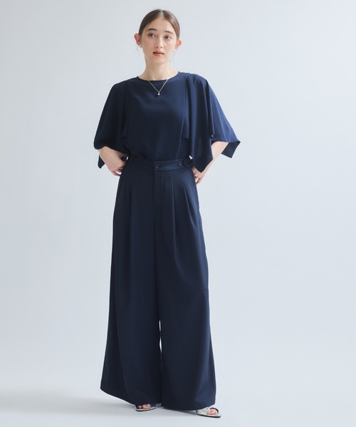 ketty（ケティ）の「タックフレアパンツ≪手洗い可能≫（その他パンツ・レディース・チャコールグレー/ブラック/ネイビー・M）」の4枚目の写真