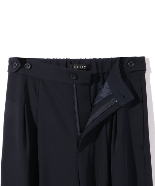 ketty（ケティ）の「タックフレアパンツ≪手洗い可能≫（その他パンツ・レディース・チャコールグレー/ブラック/ネイビー・M）」の15枚目の写真