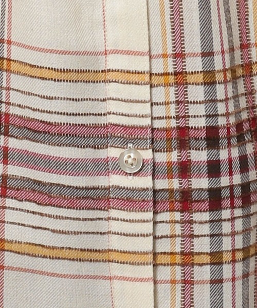 niko and...（ニコアンド）の「2WAYボウタイチェックブラウス（シャツ/ブラウス・レディース・ネイビー/アイボリー/オフホワイト・FREE）」の9枚目の写真