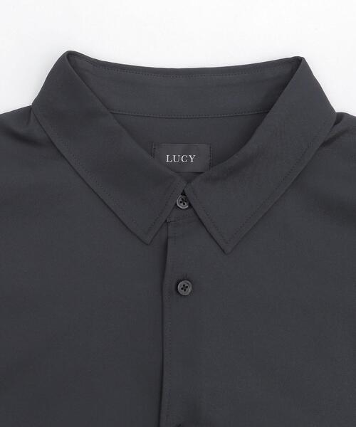 LUCY(ルーシー)の「LUCY/ルーズシルエットボックスシャツ(シャツ/ブラウス・メンズ・オフホワイト/チャコールグレー/ブルー・MEDIUM/LARGE)」の5枚目の写真
