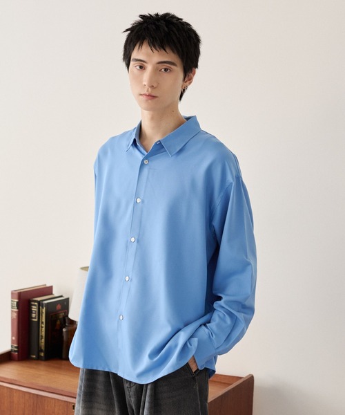 LUCY(ルーシー)の「LUCY/ルーズシルエットボックスシャツ(シャツ/ブラウス・メンズ・オフホワイト/チャコールグレー/ブルー・MEDIUM/LARGE)」の15枚目の写真