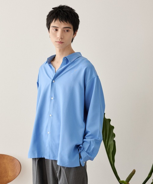 LUCY(ルーシー)の「LUCY/ルーズシルエットボックスシャツ(シャツ/ブラウス・メンズ・オフホワイト/チャコールグレー/ブルー・MEDIUM/LARGE)」の17枚目の写真