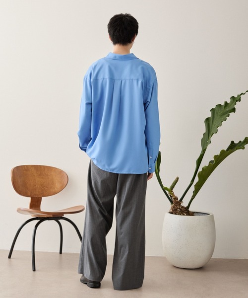 LUCY(ルーシー)の「LUCY/ルーズシルエットボックスシャツ(シャツ/ブラウス・メンズ・オフホワイト/チャコールグレー/ブルー・MEDIUM/LARGE)」の21枚目の写真