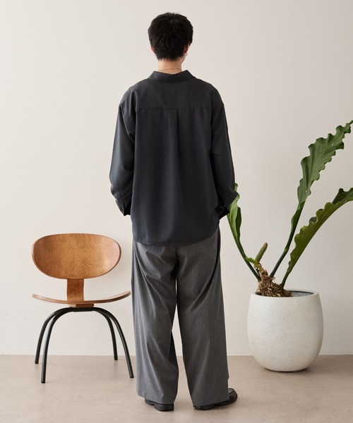 LUCY(ルーシー)の「LUCY/ルーズシルエットボックスシャツ(シャツ/ブラウス・メンズ・オフホワイト/チャコールグレー/ブルー・MEDIUM/LARGE)」の14枚目の写真