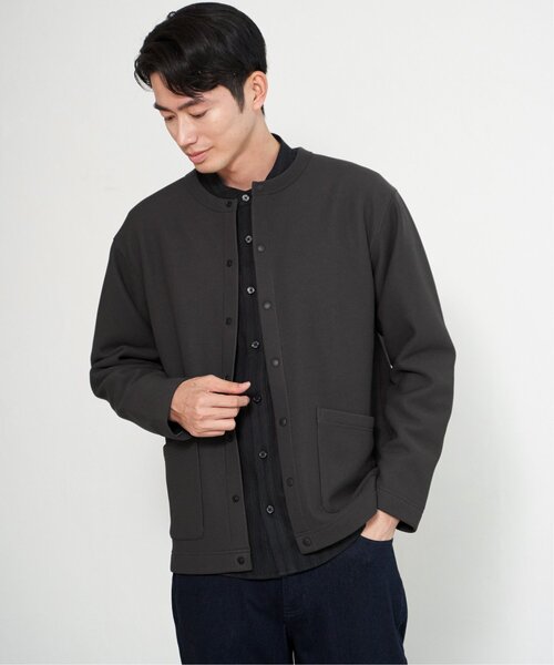 ikka（イッカ）の「【親子コーデ】ボンディングクルーネックカーディガン（カーディガン/ボレロ・メンズ・ブラック/ベージュ/チャコールグレー/ライム・XL/L/M/S）」の22枚目の写真