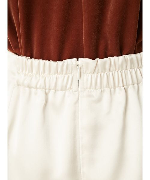 FRAY I.D（フレイアイディー）の「サテンナロースカート（スカート・レディース・アイボリー/オレンジ/ブラック・1/0）」の7枚目の写真