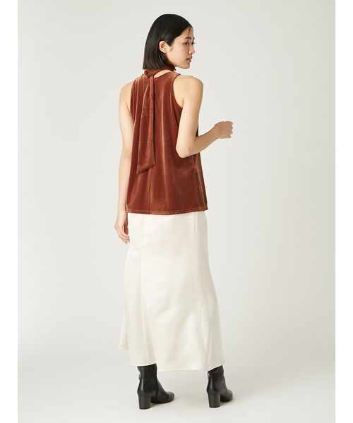 FRAY I.D（フレイアイディー）の「サテンナロースカート（スカート・レディース・アイボリー/オレンジ/ブラック・1/0）」の10枚目の写真