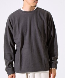 GLOSTER | 【レイヤードに最適】起毛ワッフル 裾ドロストロンT(Tシャツ/カットソー)