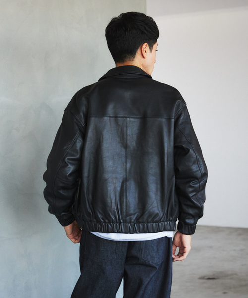 A2 レザーショートブルゾン（ライダースジャケット）｜EDIFICE