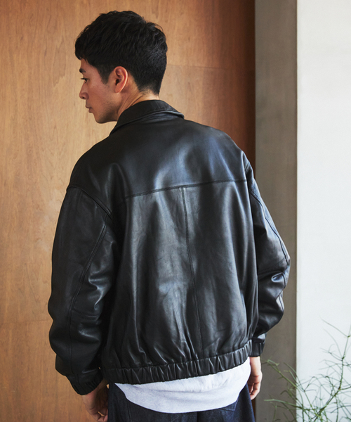 A2 レザーショートブルゾン（ライダースジャケット）｜EDIFICE