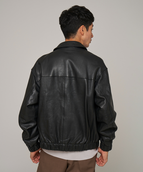 A2 レザーショートブルゾン（ライダースジャケット）｜EDIFICE