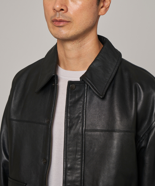 A2 レザーショートブルゾン（ライダースジャケット）｜EDIFICE