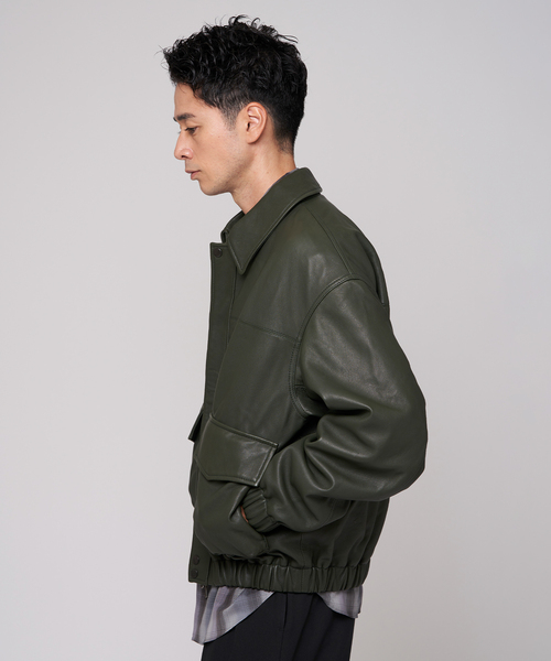 A2 レザーショートブルゾン（ライダースジャケット）｜EDIFICE