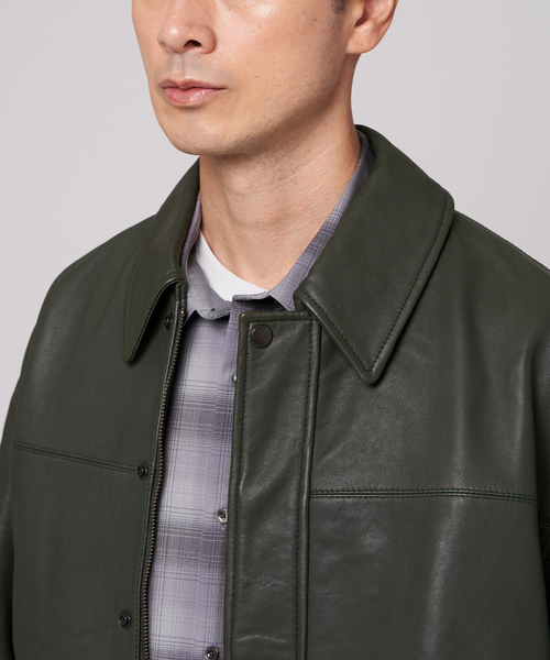 A2 レザーショートブルゾン（ライダースジャケット）｜EDIFICE