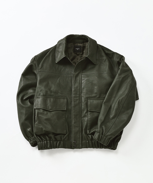 A2 レザーショートブルゾン（ライダースジャケット）｜EDIFICE