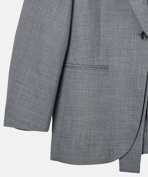 LE CIEL BLEU(ルシェルブルー)の「テーラードジャケットwリムーバブルカラー / Tailored Jacket w/Removable Collar(テーラードジャケット・レディース・チャコールグレー/ブラウン・36/34)」の4枚目の写真