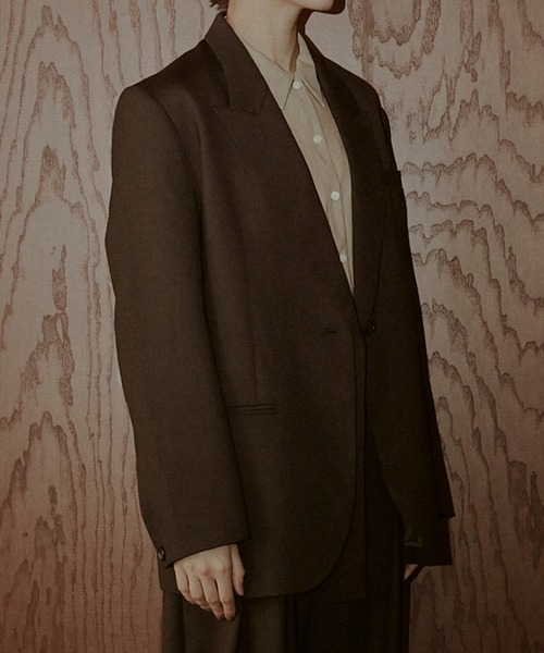 LE CIEL BLEU(ルシェルブルー)の「テーラードジャケットwリムーバブルカラー / Tailored Jacket w/Removable Collar(テーラードジャケット・レディース・チャコールグレー/ブラウン・36/34)」の8枚目の写真