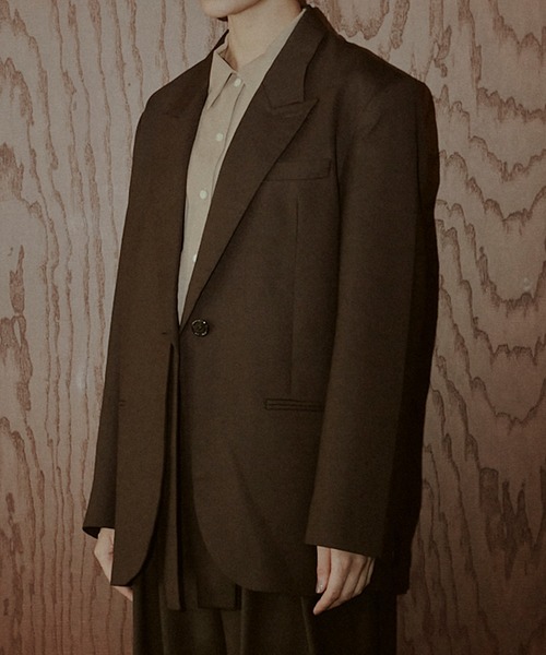 LE CIEL BLEU(ルシェルブルー)の「テーラードジャケットwリムーバブルカラー / Tailored Jacket w/Removable Collar(テーラードジャケット・レディース・チャコールグレー/ブラウン・36/34)」の7枚目の写真