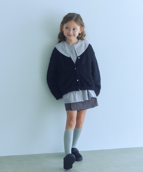 green label relaxing（グリーンレーベルリラクシング）の「チェック スカパン（ダークブラウン） / キッズ  120cm-160cm（その他パンツ・キッズ・ダークブラウン・150cm/140cm/160cm/120cm/130cm）」の3枚目の写真