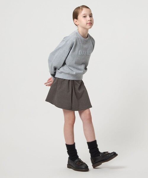 green label relaxing（グリーンレーベルリラクシング）の「チェック スカパン（ダークブラウン） / キッズ  120cm-160cm（その他パンツ・キッズ・ダークブラウン・150cm/140cm/160cm/120cm/130cm）」の5枚目の写真