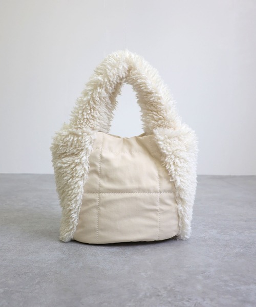 フェイクファー×キルティング2wayトートバッグ（トートバッグ）｜COLDE