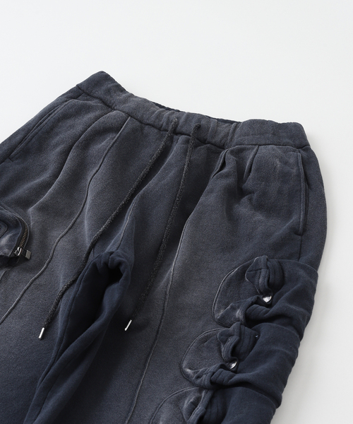 DAIRIKU(ダイリク)の「DAIRIKU / ダイリク PKT Vintage Dyed Sweater Pants(スウェットパンツ・メンズ・ブルー系その他/ブラック・SMALL/MEDIUM)」の4枚目の写真