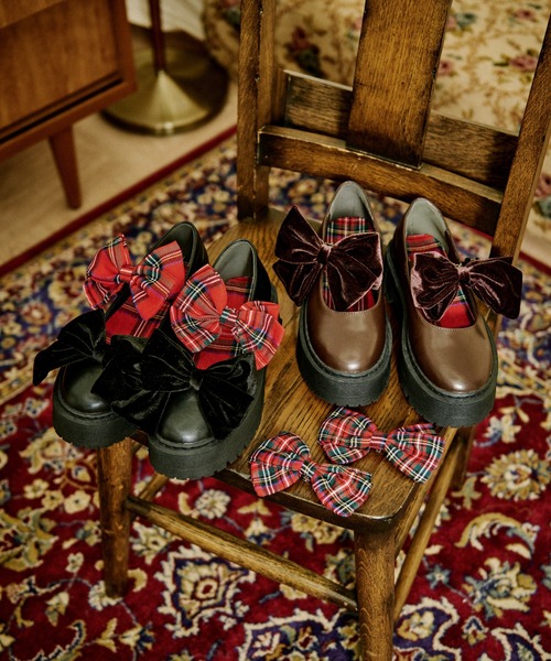 kutir（クティール）の「【クティールとレトロ】リボン取り外し可能/ダブルリボンメリージェーン（ローファー・レディース・ブラック/ブラウン・SMALL/MEDIUM/LARGE）」の18枚目の写真