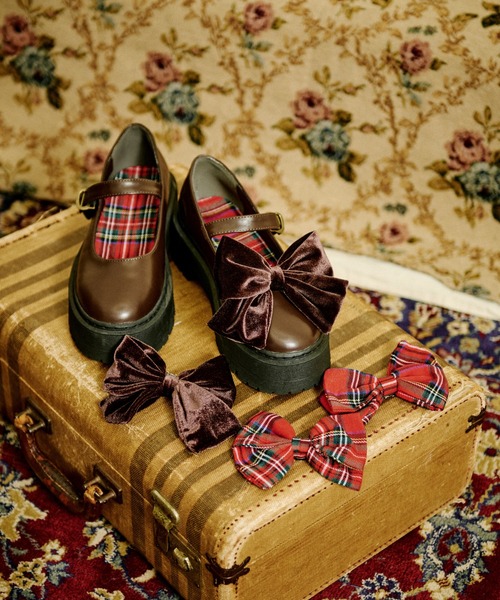 kutir（クティール）の「【クティールとレトロ】リボン取り外し可能/ダブルリボンメリージェーン（ローファー・レディース・ブラック/ブラウン・SMALL/MEDIUM/LARGE）」の20枚目の写真