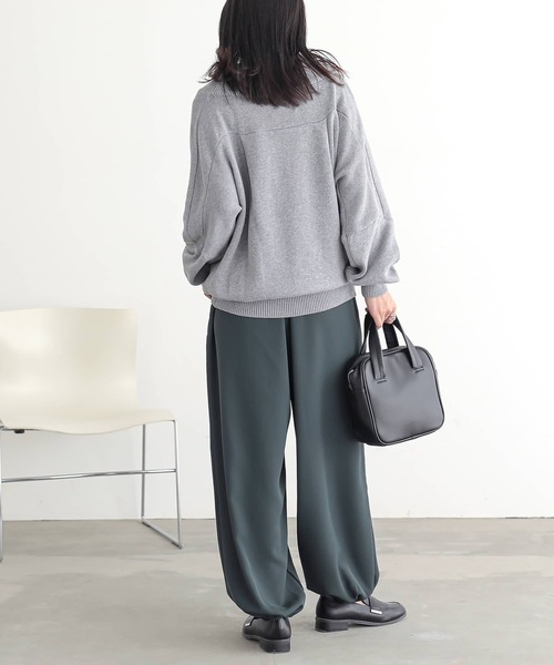 n'OrLABEL（ノアールレーベル）の「『とろみタックバルーンパンツ』（その他パンツ・レディース・ブルーグリーン/ブラック/ベージュ・FREE）」の8枚目の写真