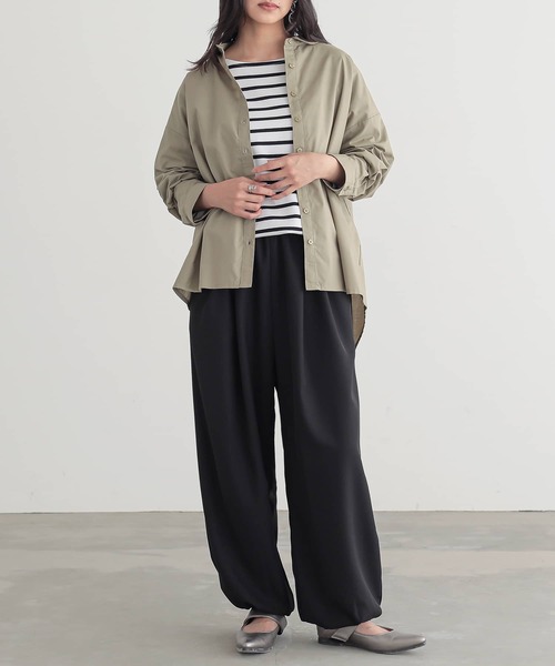 n'OrLABEL（ノアールレーベル）の「『とろみタックバルーンパンツ』（その他パンツ・レディース・ブルーグリーン/ブラック/ベージュ・FREE）」の12枚目の写真