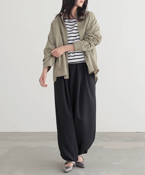 n'OrLABEL（ノアールレーベル）の「『とろみタックバルーンパンツ』（その他パンツ・レディース・ブルーグリーン/ブラック/ベージュ・FREE）」の13枚目の写真