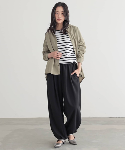 n'OrLABEL（ノアールレーベル）の「『とろみタックバルーンパンツ』（その他パンツ・レディース・ブルーグリーン/ブラック/ベージュ・FREE）」の15枚目の写真