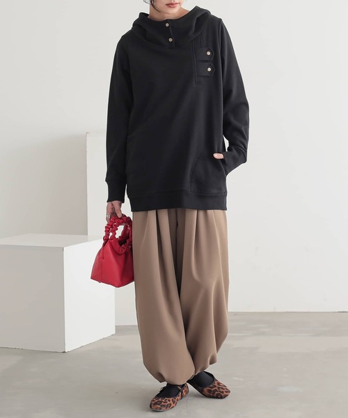 n'OrLABEL（ノアールレーベル）の「『とろみタックバルーンパンツ』（その他パンツ・レディース・ブルーグリーン/ブラック/ベージュ・FREE）」の18枚目の写真