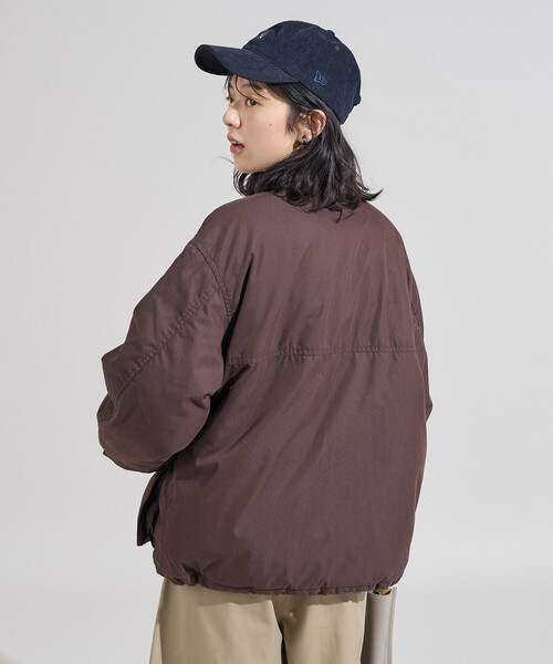 セール】コットンナイロン ショートブルゾン/ 中綿ブルゾン（ブルゾン