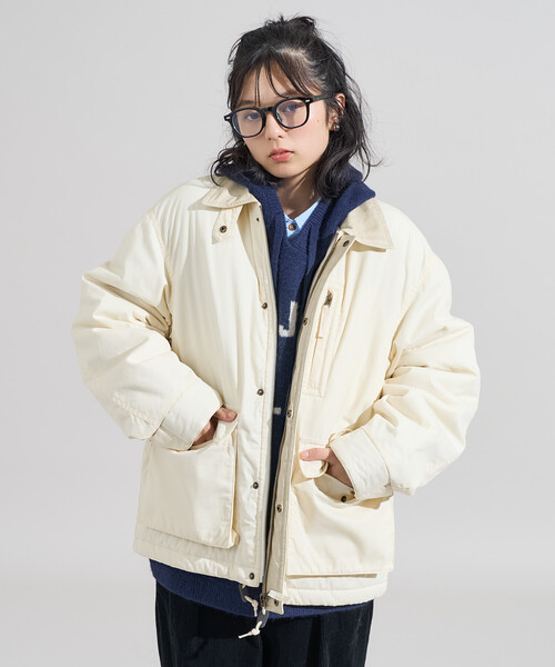 FREAK'S STORE(フリークスストア)の「コットンナイロン ショートブルゾン/ 中綿ブルゾン(ブルゾン・レディース・ブラウン/オリーブ/オフホワイト・フリ-)」の16枚目の写真