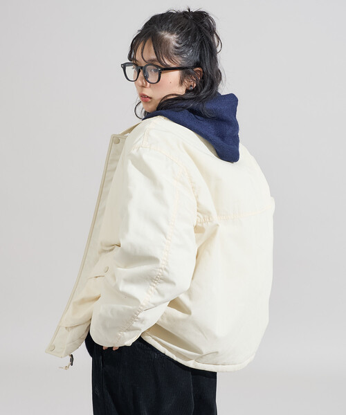 FREAK'S STORE(フリークスストア)の「コットンナイロン ショートブルゾン/ 中綿ブルゾン(ブルゾン・レディース・ブラウン/オリーブ/オフホワイト・フリ-)」の19枚目の写真
