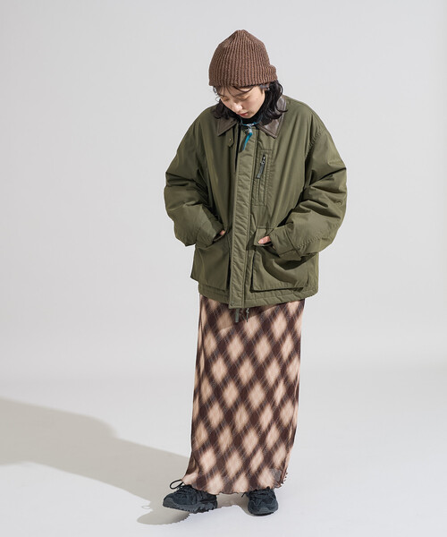 セール】コットンナイロン ショートブルゾン/ 中綿ブルゾン（ブルゾン